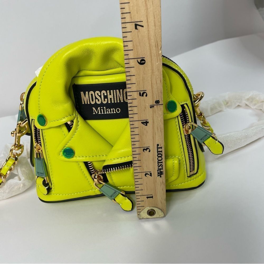 MOSCHINO Biker Dome Small Chain Crossbody Bag NEW - Picture 5 of 8
